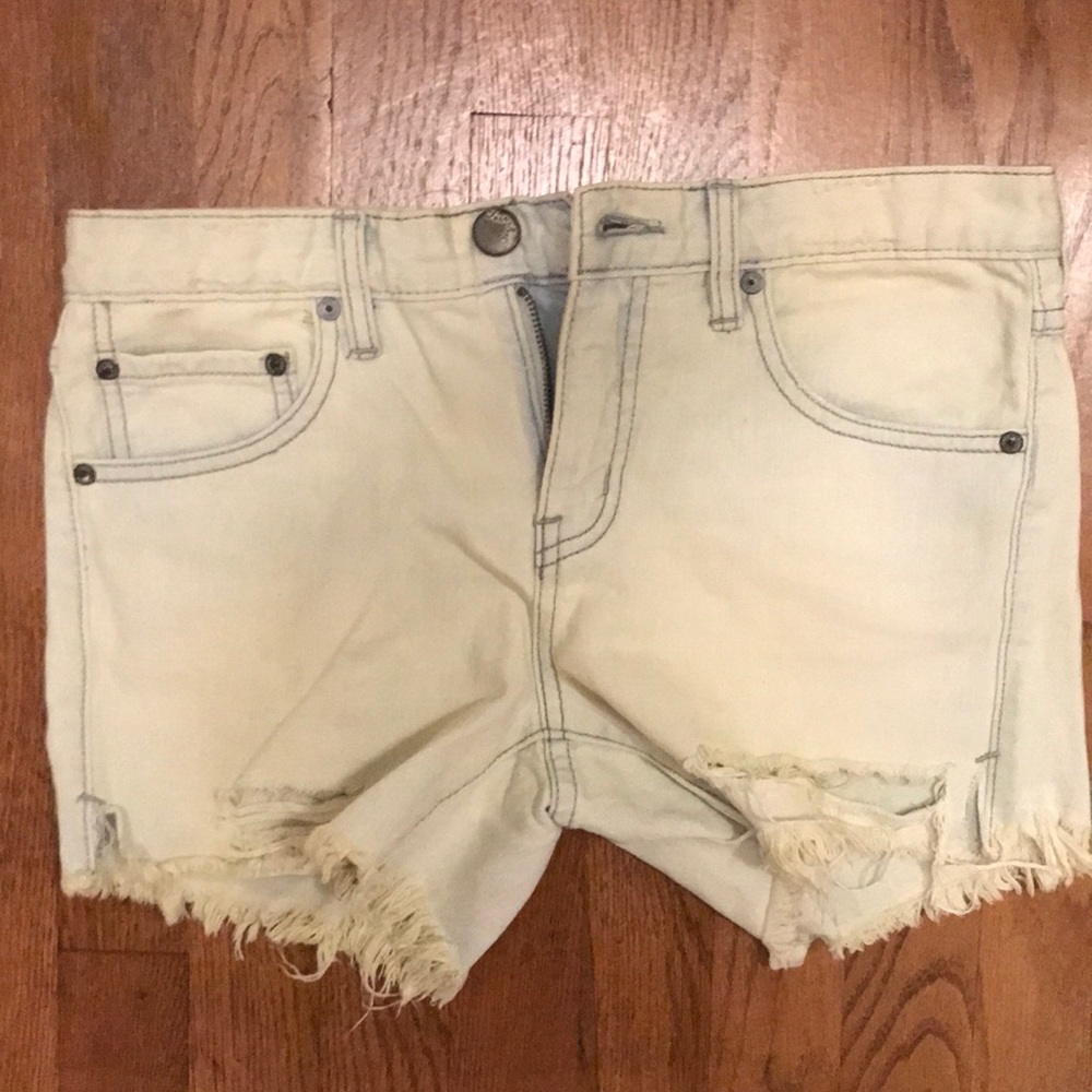 Free people jean shorts